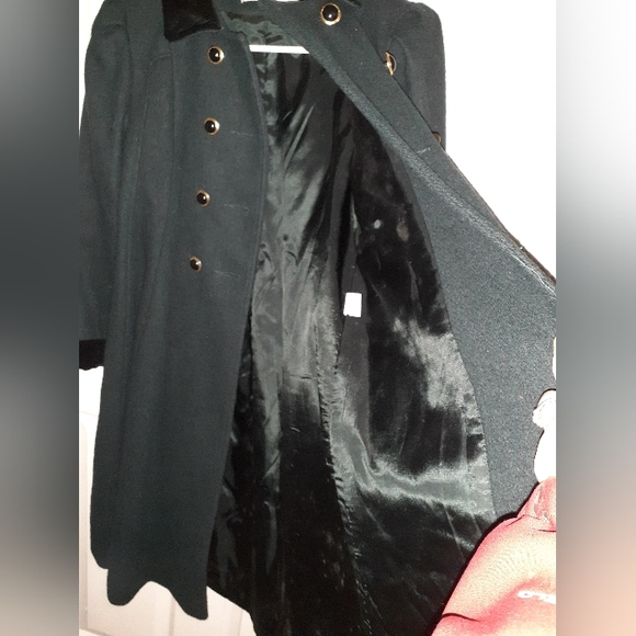 Spoiled Bebe Green WoolVelvet Kid Winter Long Double Breasted Girl… - Picture 3 of 6